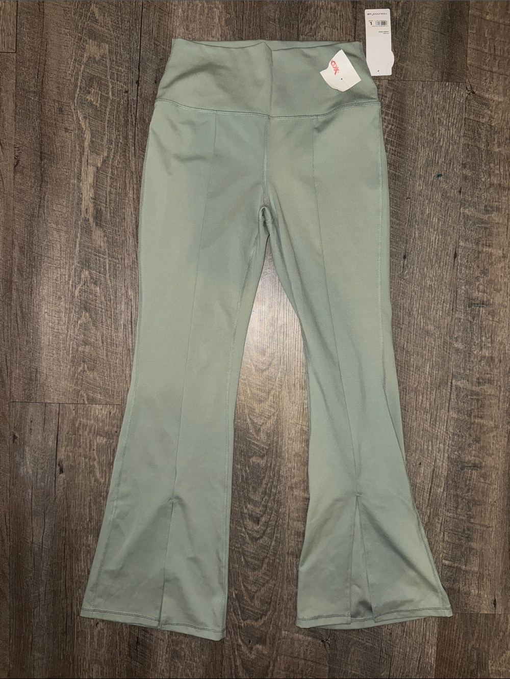 Yogalicious Sage Green Flared Yoga Pants
